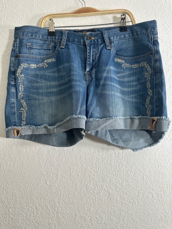 Lucky Brand Pants - Lucky Brand Abbey Short Embroidered Denim Shorts Size 10/30